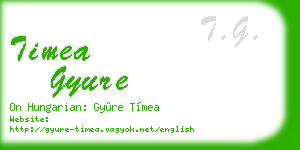 timea gyure business card