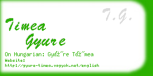 timea gyure business card